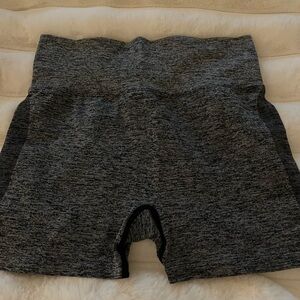 Gray High-Waisted Shorts